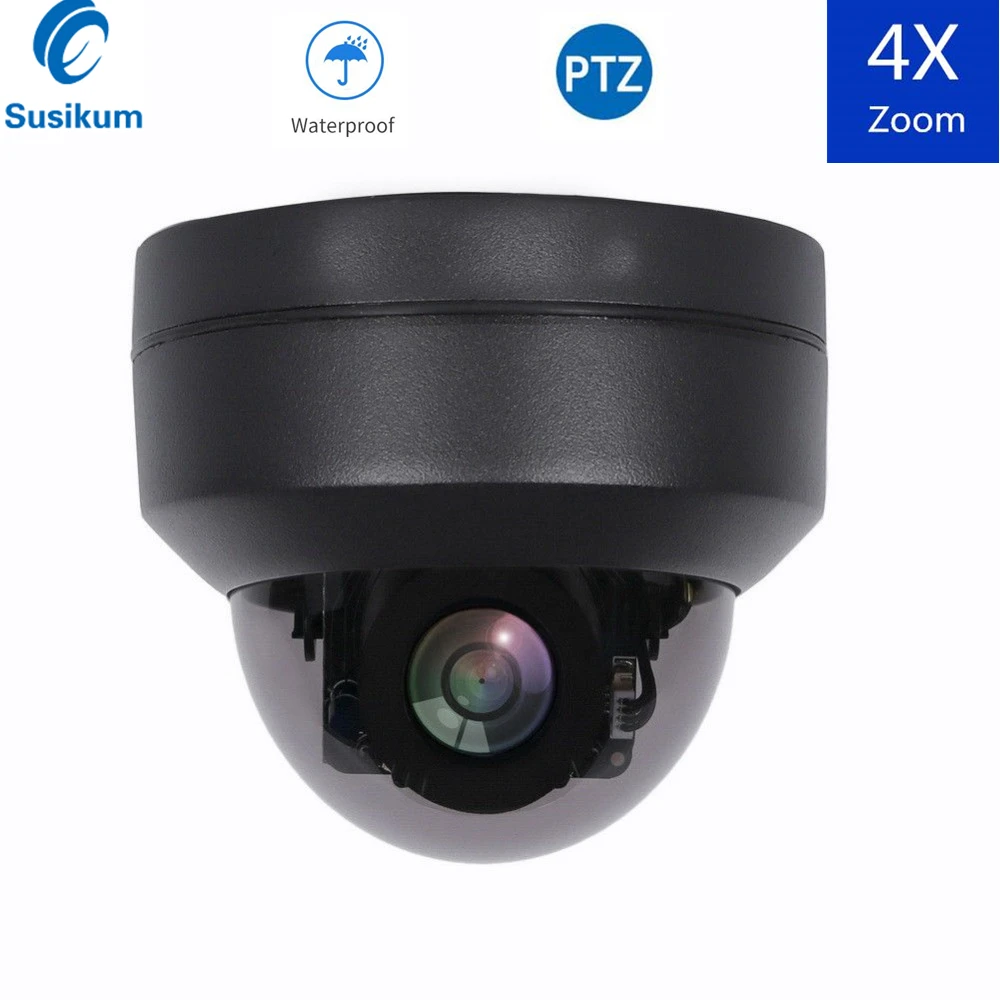 2MP мини AHD PTZ камера Открытый 2,8-12 мм моторизированный объектив 4X зум водонепроницаемый ИК 20 м Ночное Видение безопасности скорость купольная камера