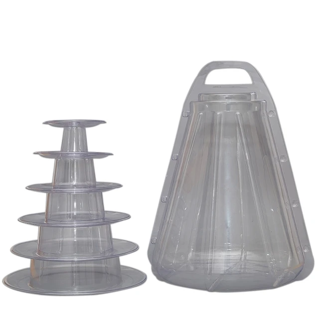 4/6 Layer Macarons Display Tower Cupcake Tower Rack Holder Cake Stand Birthday Party Wedding Decoration Tools D