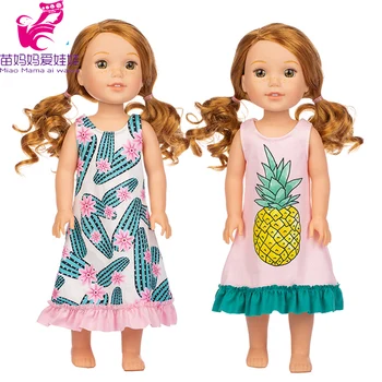 

for 14.5 inch Wellie Wishers doll dress Camille Ashlyn Kendall Emerson clothes 38-36cm sharon nancy doll dress girl toys clothes