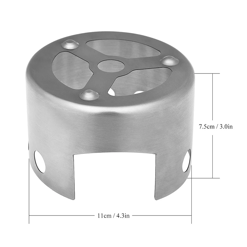 Outdoor Picnic Stove Liquid Solid Windproof Alcohol Stove Portable Alcohol Stove With Windproof Cover
