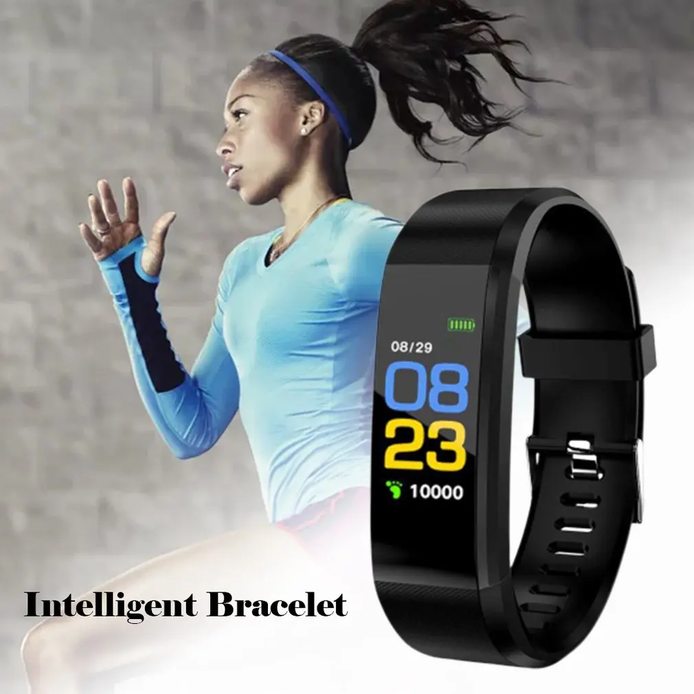 Умный Браслет Id115Plus с цветным экраном, мониторинг сердечного ритма и сна, умные часы, информация о движении, спортивный браслет