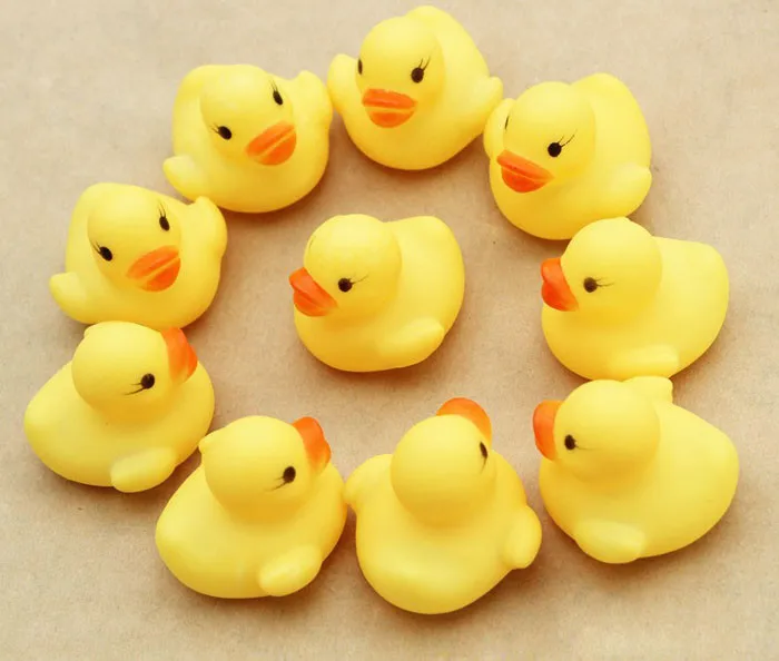 12 шт. резиновая утка Ducky Baby Shower подарок на день рождения для маленьких детей сжимающая вызов резиновая Ducky сувениры на день рождения игрушки для ванной