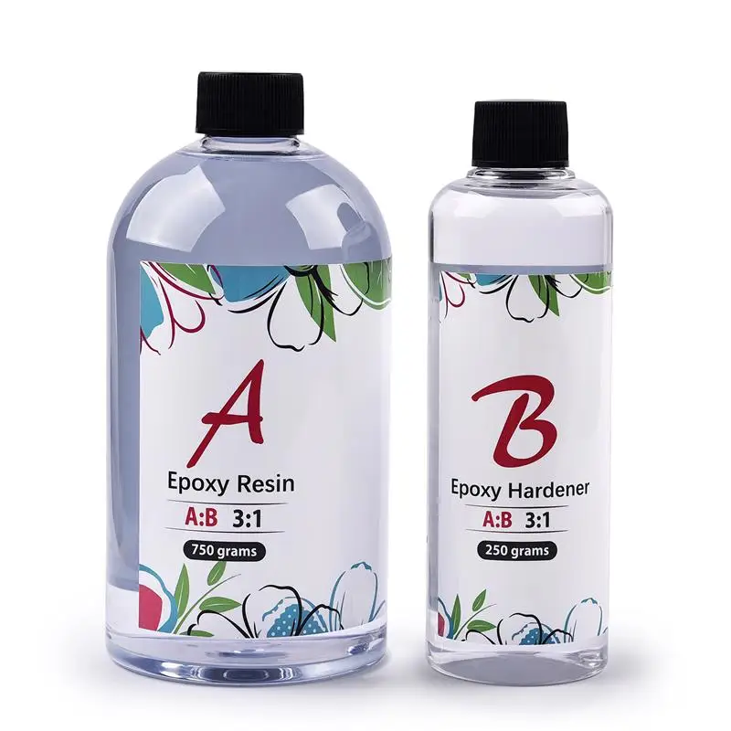 3:1 AB 에폭시 수지 크리스탈 접착제 높은 접착제 경화제 DIY 에폭시 수지 금형 쥬얼리 만들기 100g/280g/400g/1000g