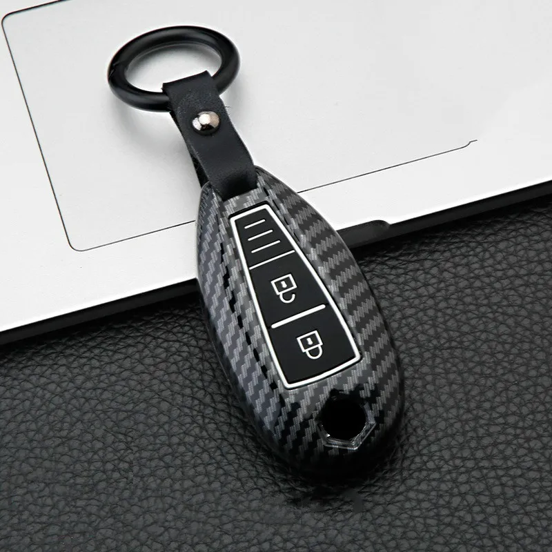 Carbon Fiber ABS Car Remote Key Case Cover For Suzuki Vitara Swift Ignis Kizashi SX4 Baleno Ertiga Samurai S-Cross Accessories key case key case cover car key shell anti lost keychain car key chain
