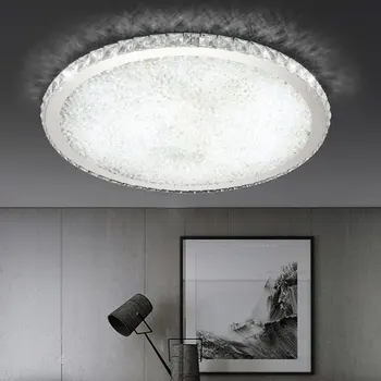 

LED ceiling lamp round crystal lamp living room lamp simple modern atmosphere home master bedroom lamp
