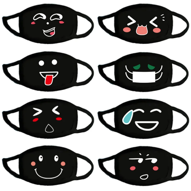 Anime black quirky personality expression mask
