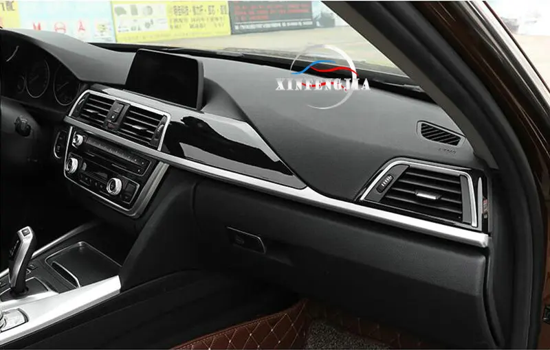 Для 3 4 серии 3GT F30 F34 13-18 внутренняя дверная ручка внутренняя дверная молдинги полоса центр Мультимедийные кнопки панель Крышка отделка