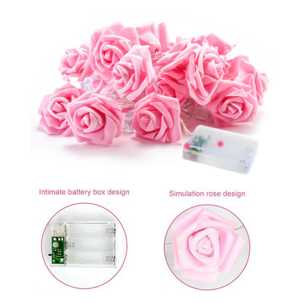 Сказочный светильник с розами гирлянда 1 5 м/3 м/6 м батарея/питание от USB