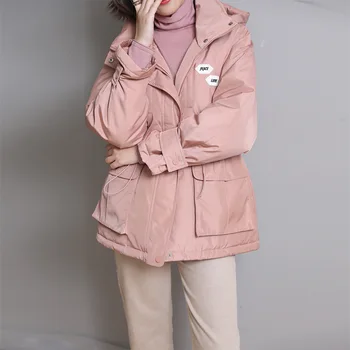 

2019 women winter hooded warm coat plus size White Duck Down jacket female parkas womens Overcoat Outerwear jaqueta feminina