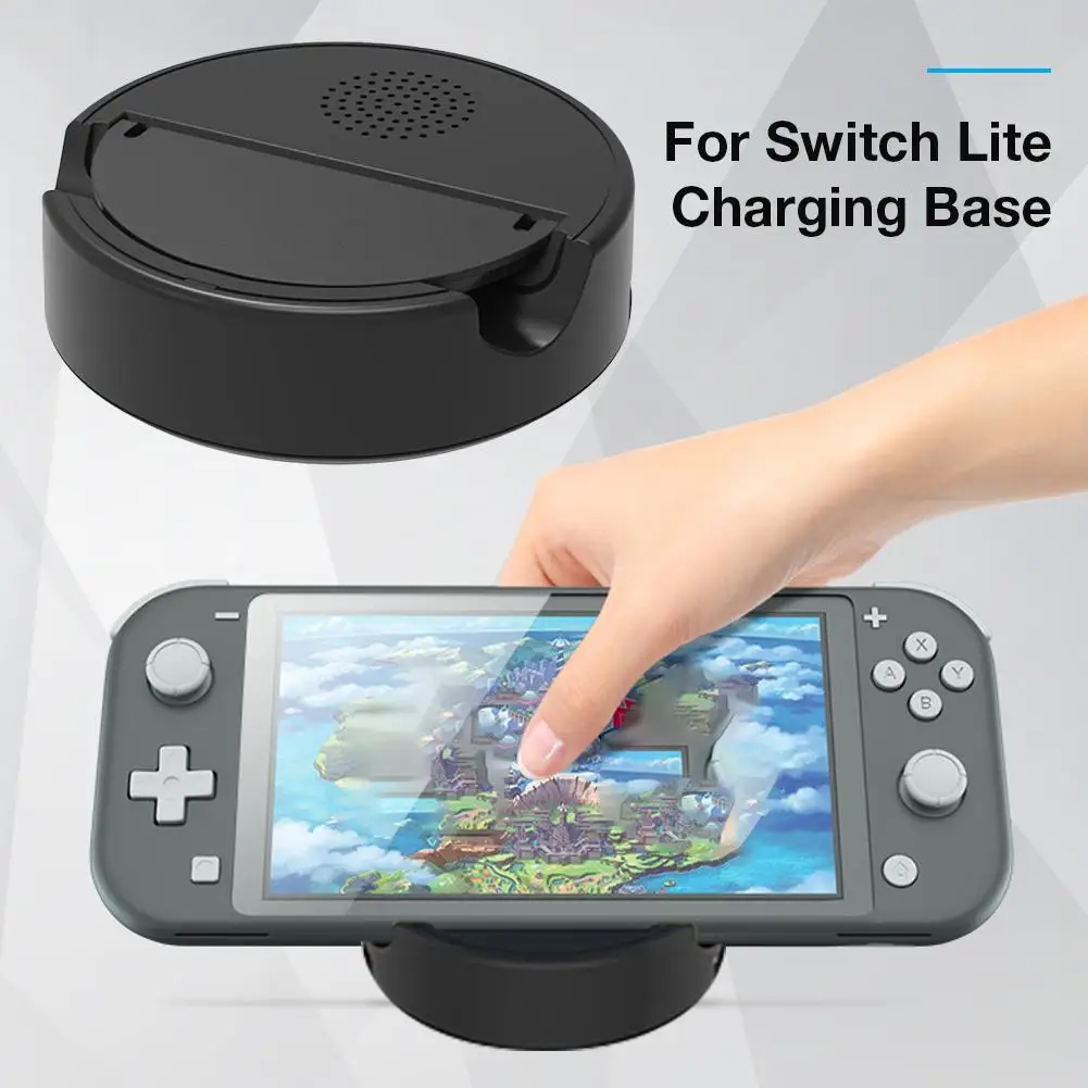 For Switch Lite Gamepad Charging Base Holder Host Base With Flip Stand USB External Handle Charging Dock Charge Stand Converter