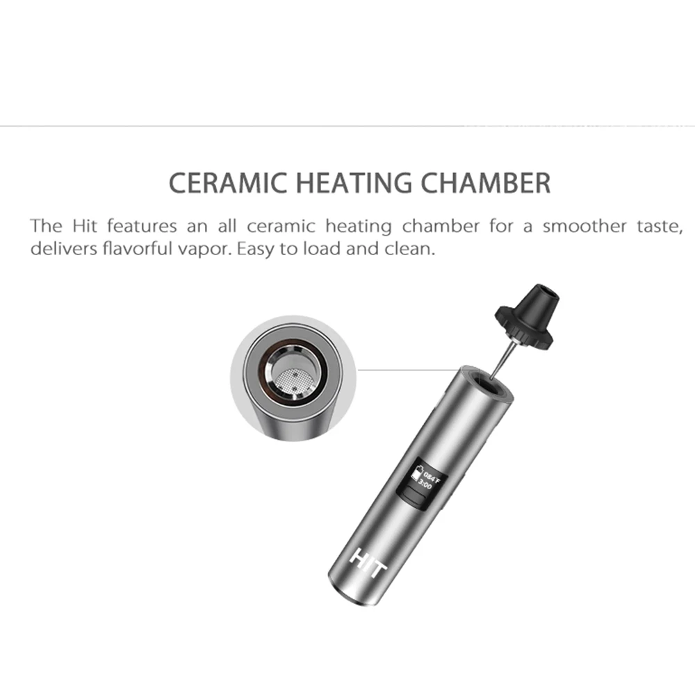 Original Yocan Hit With 1400mAh Battery Magnetic Mouthpiece OLED Display Ceramic Heating Coil