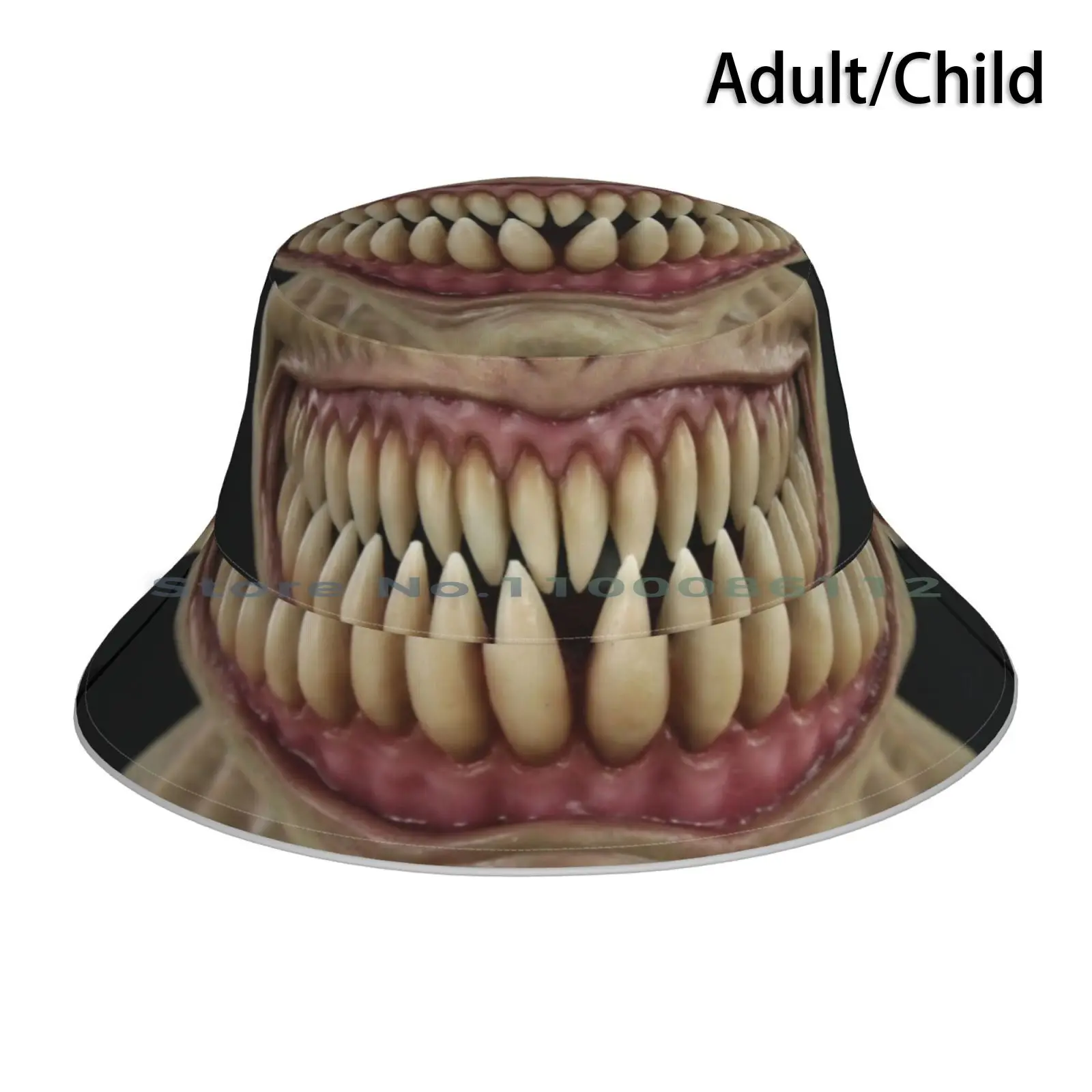 The Stalker Cappello Da Pescatore Cappellino Da Sole Effetti Compositi Maschere Cfx Maschera In Silicone Stalker Bocca Grande Denti Chompers Sorriso B