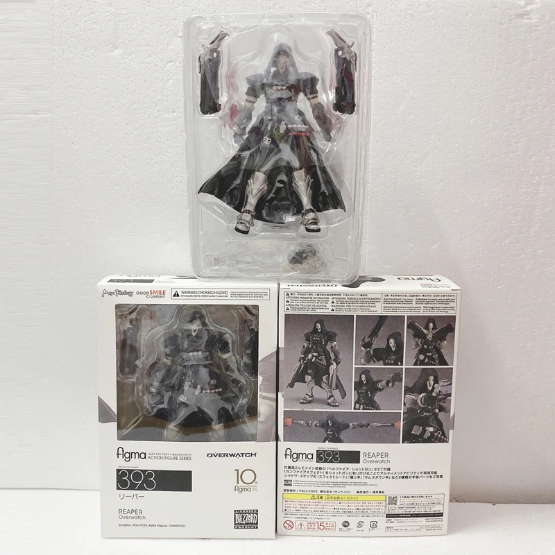 Экшн фигурка из ПВХ 17 см ow Figma 393 overclock Reaper Series Игрушечная модель кукла в