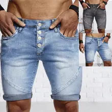 

80% Hot Sales Denim Shorts Ripped Skin-friendly Polyester Summer Mens Short Pants for Daily Wear