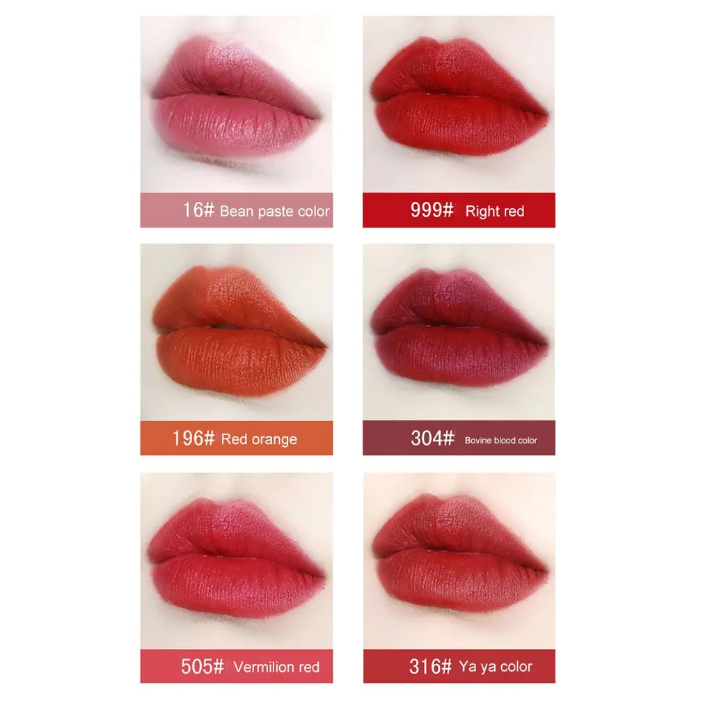 Aristocratic Silky Petal-Shaped Cutting Curve Refreshing And Smooth Texture Attractive Matte Lip Color Lipstick