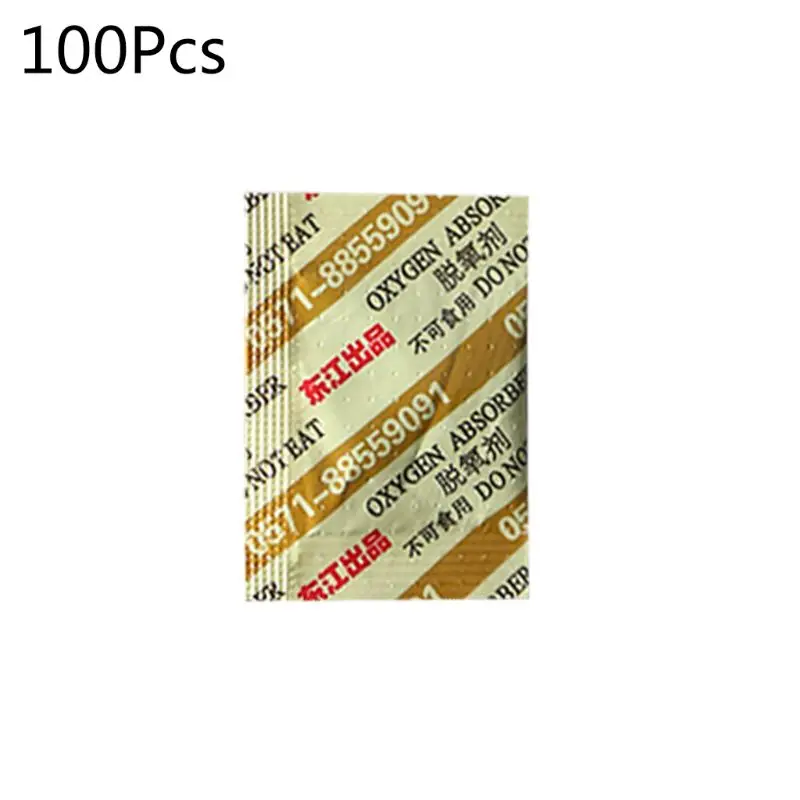 Absorbentes de oxígeno de 30cc para pastel lunar, 100 bolsas, Ahorrador de almacenamiento de grado alimenticio a largo plazo, CO2