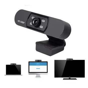 

Webcam 1080P, HDWeb Camera with Built-in HD Microphone 1920 x 1080p USB Plug n Play Web Cam, Widescreen Video