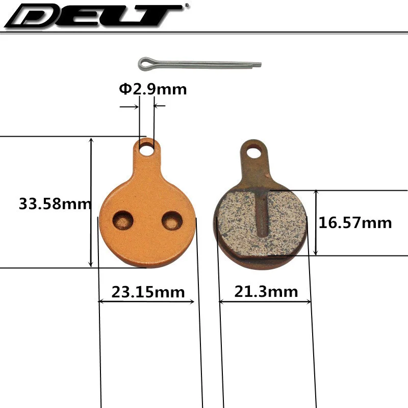 4 пары металлик MTB Велоспорт горный велосипед дисковые Тормозные колодки Pin для TEKTRO NOVELA Lyra L10.11 MD-C500