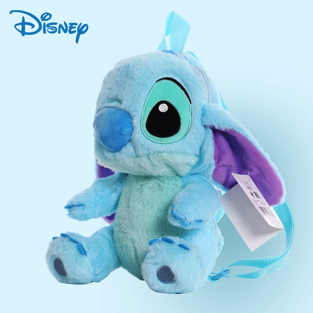 Disney Anime Lilo & Stitch Plush Backpack Kawaii Stitch Children Schoolbag  Cartoon Kindergarten Plush Small Bag Holiday Gift