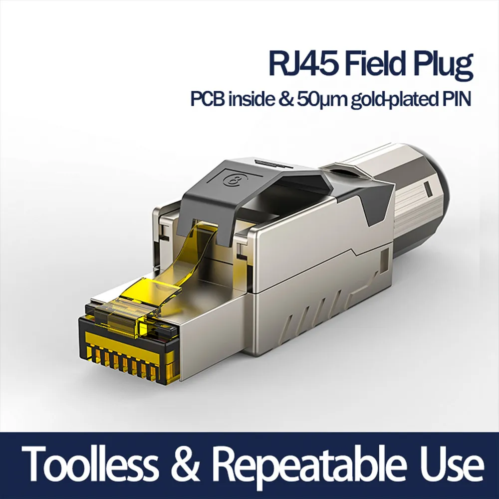 RJ45 Connector Cat8 40Gbps/2000MHz Synchronous