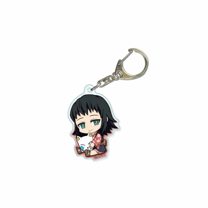 Модель года: фигурка кимецу без яйбы из аниме "Demon Slayer" Kamado Tanjirou Kamado Nezuko Hashibira Inosuke, брелок с подвеской, рождественские игрушки - Цвет: Зеленый