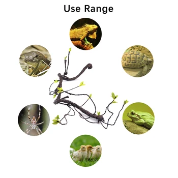 

WF-2 Reptile Pets Flexible Climbing Habitat Vine for Lizards Frogs Snakes Reptiles Pet Supplies Reptiles Terrarium Decoration
