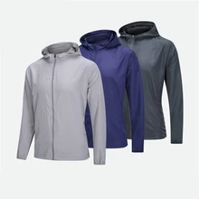 Осенне-зимняя мужская куртка для бега с капюшоном, спортивное пальто для фитнеса, Спортивная толстовка с капюшоном, походный свитер, быстросохнущая дышащая спортивная одежда