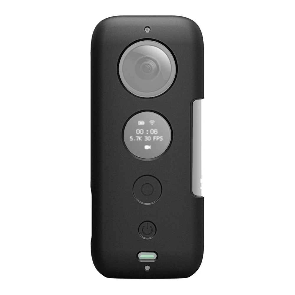 PULUZ силиконовый защитный чехол с крышкой объектива для Insta360 ONE X