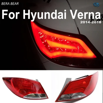

BERA BEAR Car Styling Taillights For Hyundai Verna 2014-2018 Tail Light Lamp LED DRL+ Brake+Back-up+Turn signal+Fog Lamp
