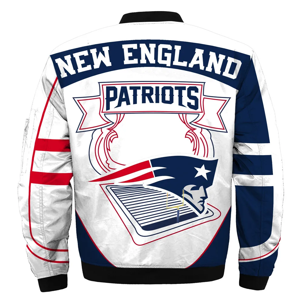 New England Patriots bomber jacket Fashion men's winter coat