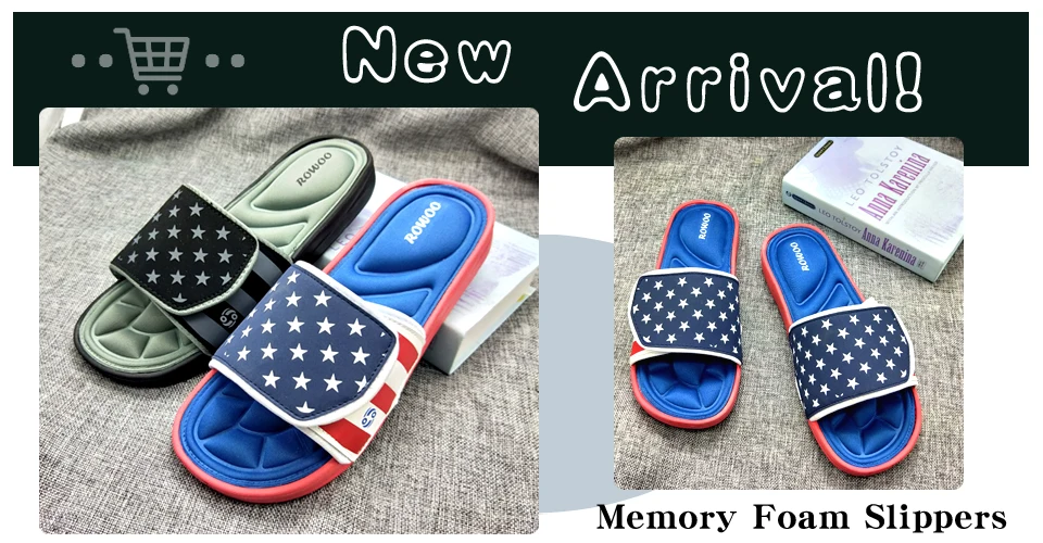 memory foam slip on sandals