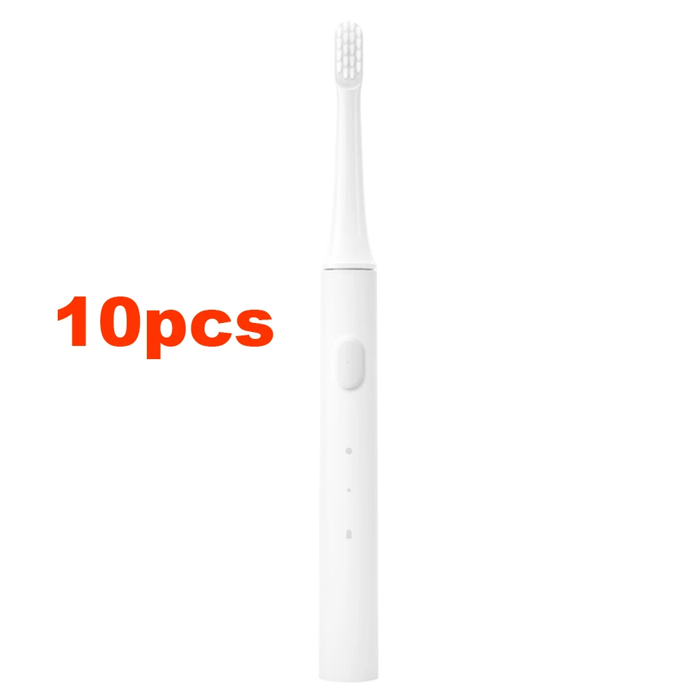 10pcs Новая Оригинальная Xiaomi Mijia T100 звуковая электрическая зубная щетка для взрослых Водонепроницаемая ультразвуковая автоматическая зубная щетка USB перезаряжаемая - Цвет: 10pcs