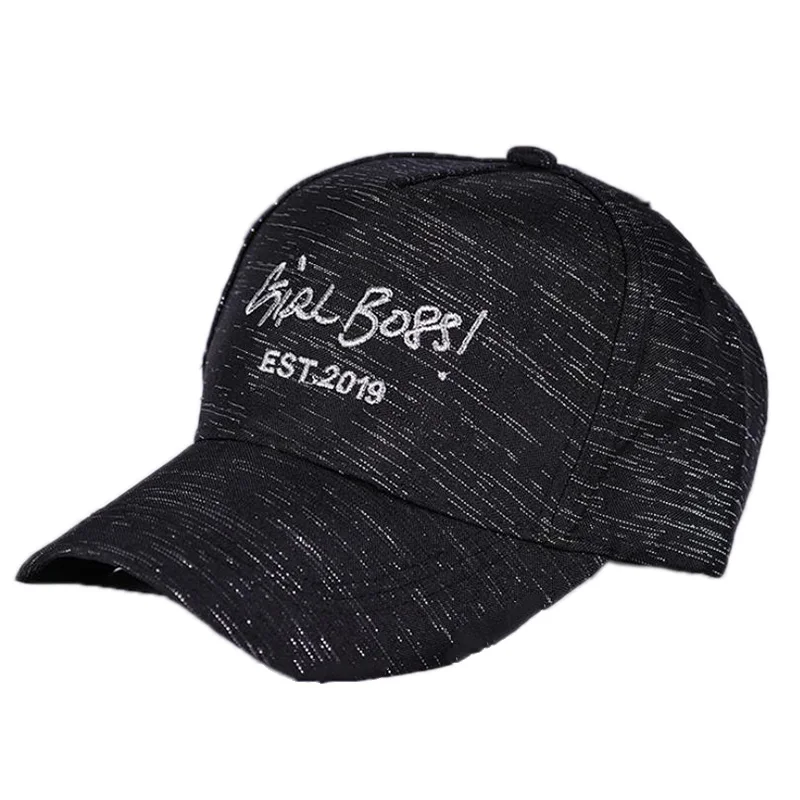1 шт бейсбольная Кепка с вышивкой Strapback регулируемая шляпа Винтаж гольф - Цвет: Black
