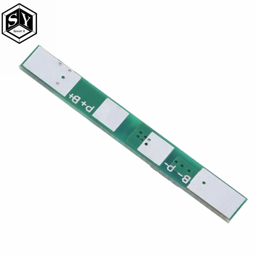 5 шт. Great IT 1S 3,7 V 3A li-ion BMS PCM плата защиты батареи pcm для 18650 литий-ионный аккумулятор