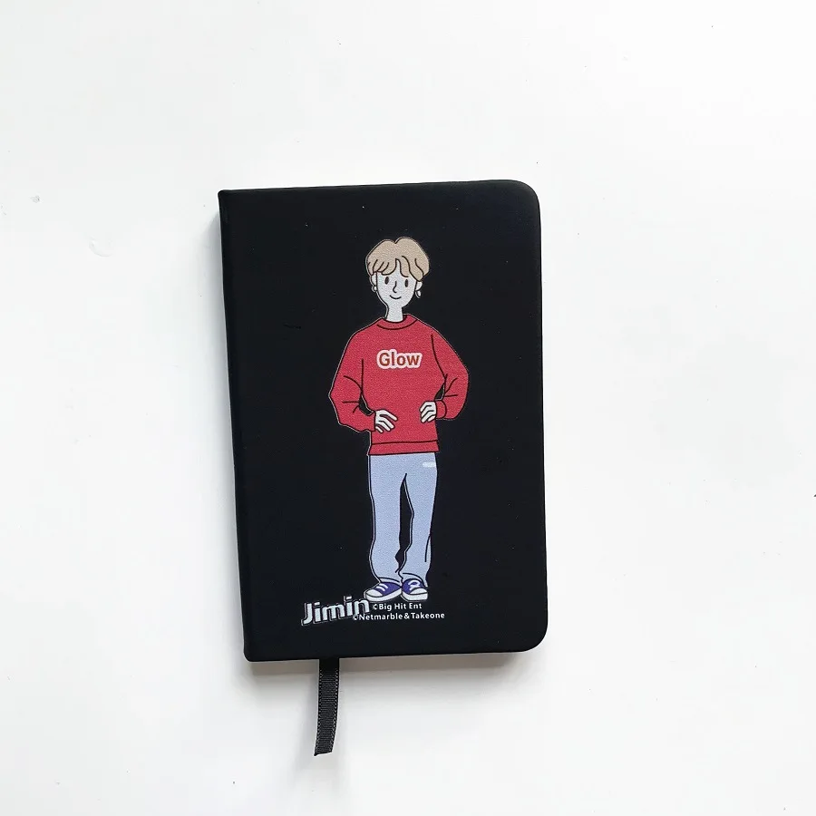 jimin 10 шт./партия KPOP Jin RM Jimin V suga jungkook jhope мультяшный блокнот дневник Pocketbook игрушка в подарок - Цвет: jimin