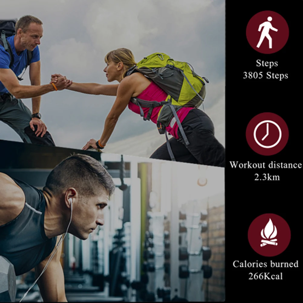 LTP Round Screen Waterproof Smart Watch Men Bluetooth Smartwatch Pedometer Heart Rate Monitor Wristwatch