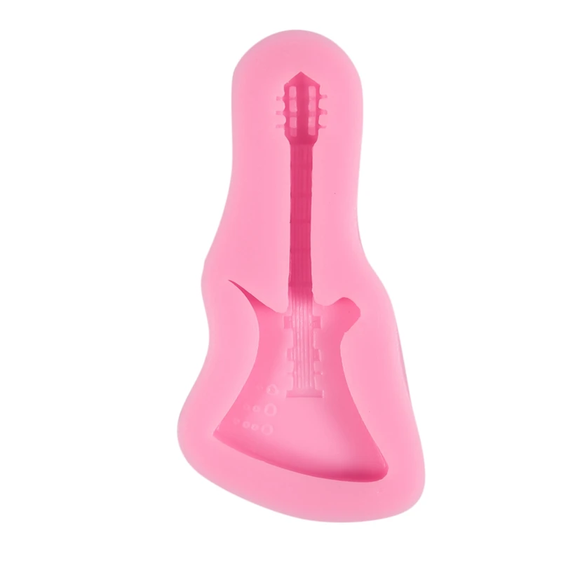 

Cake Mold / Silicone Cooking Mold in the form of Guitar (Random Color)