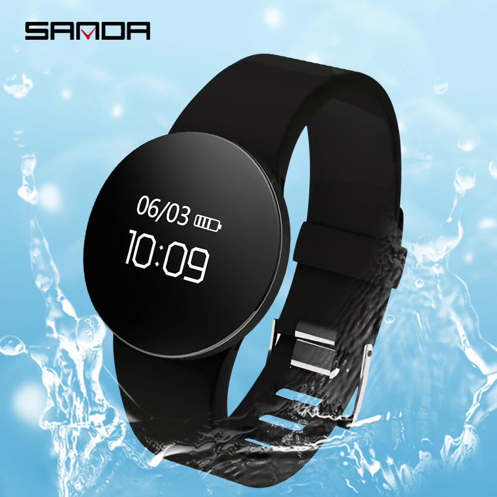 

SANDA Activity Tracker SMS Reminder Sport Watch Pedometer Waterproof Smart Digital Wristwatch Touch Screen Monitor LED Clock SD3