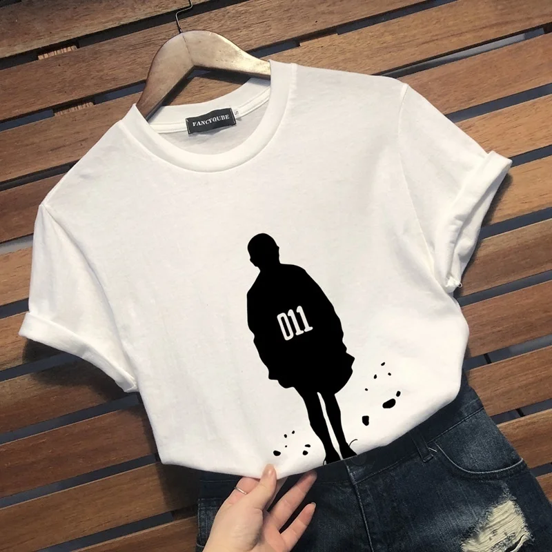 

Stranger Things Eleven Pattern Print O Neck Short Sleeve T-Shirt Unisex Casual T Shirt