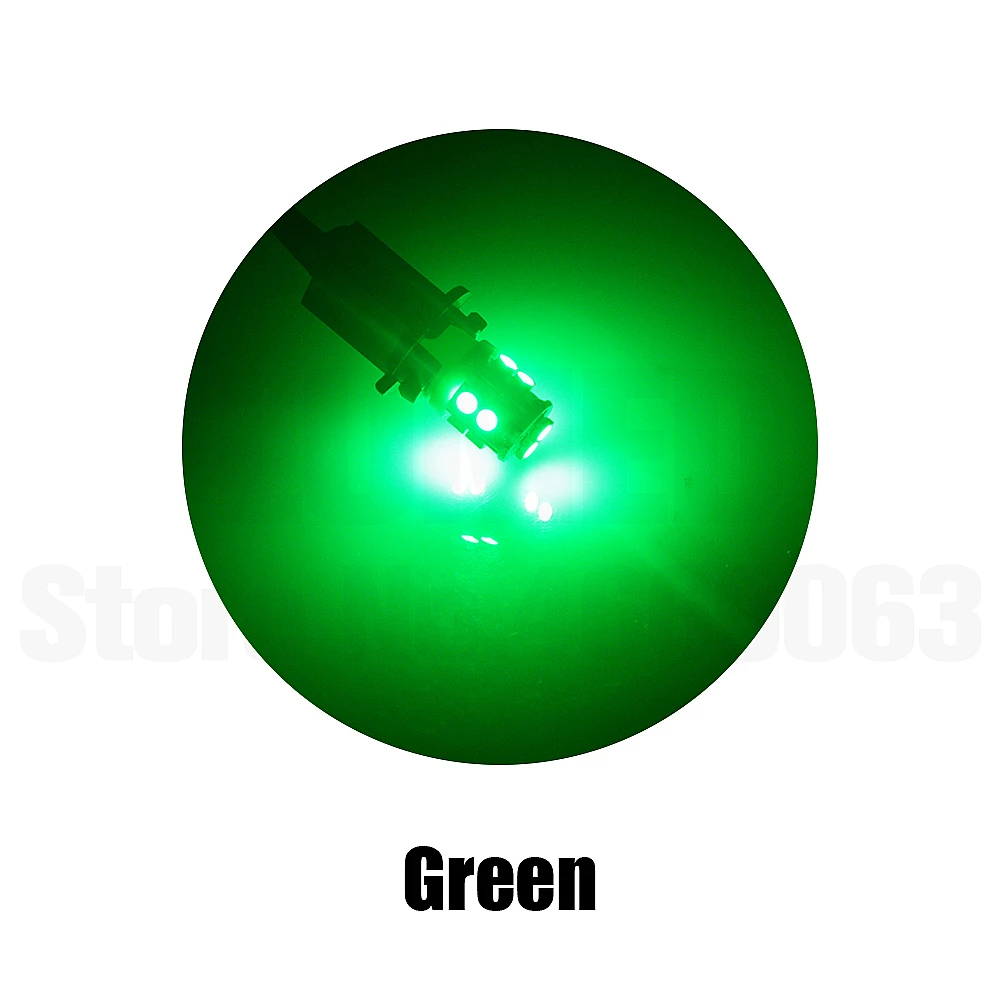 1000x T10 светодиодный 194 W5W светодиодный 501 1210 SMD авто отложным воротником сбоку номерной знак светильник лампа габаритного огня DC12V - Испускаемый цвет: 10LED Green