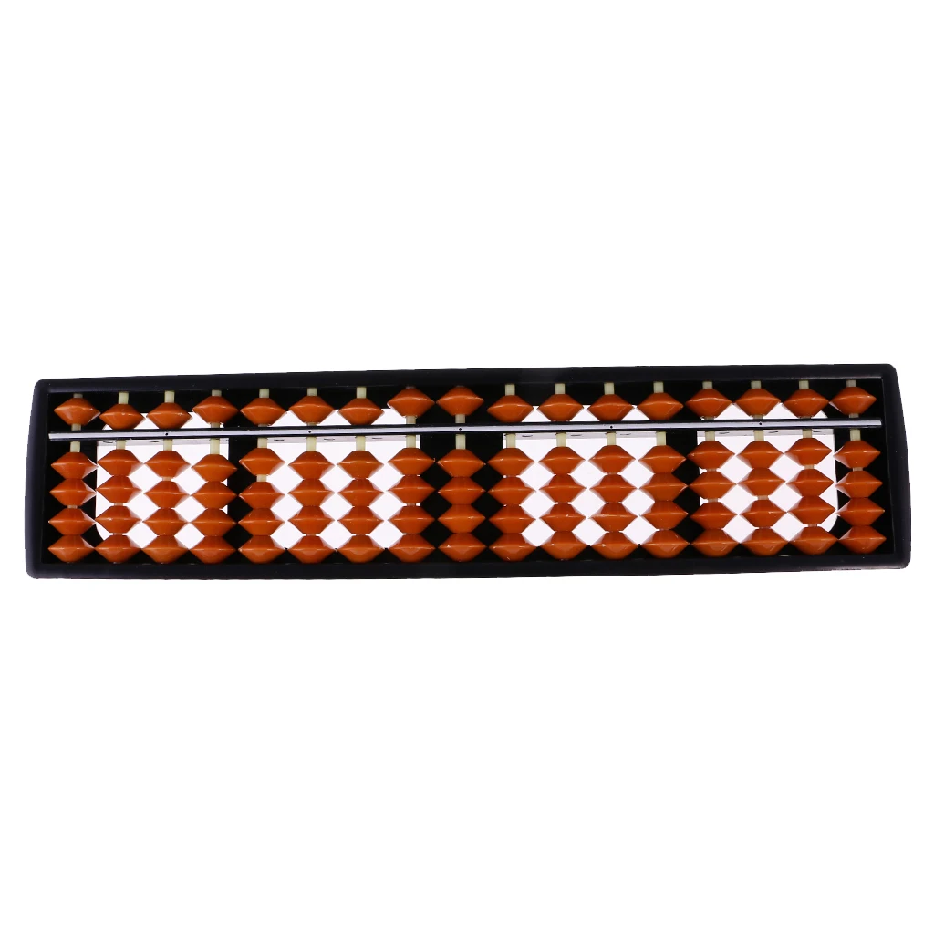 Portable 17 Rods Plastic Beads Abacus Soroban Count Number Tool Early Learning Math Toy