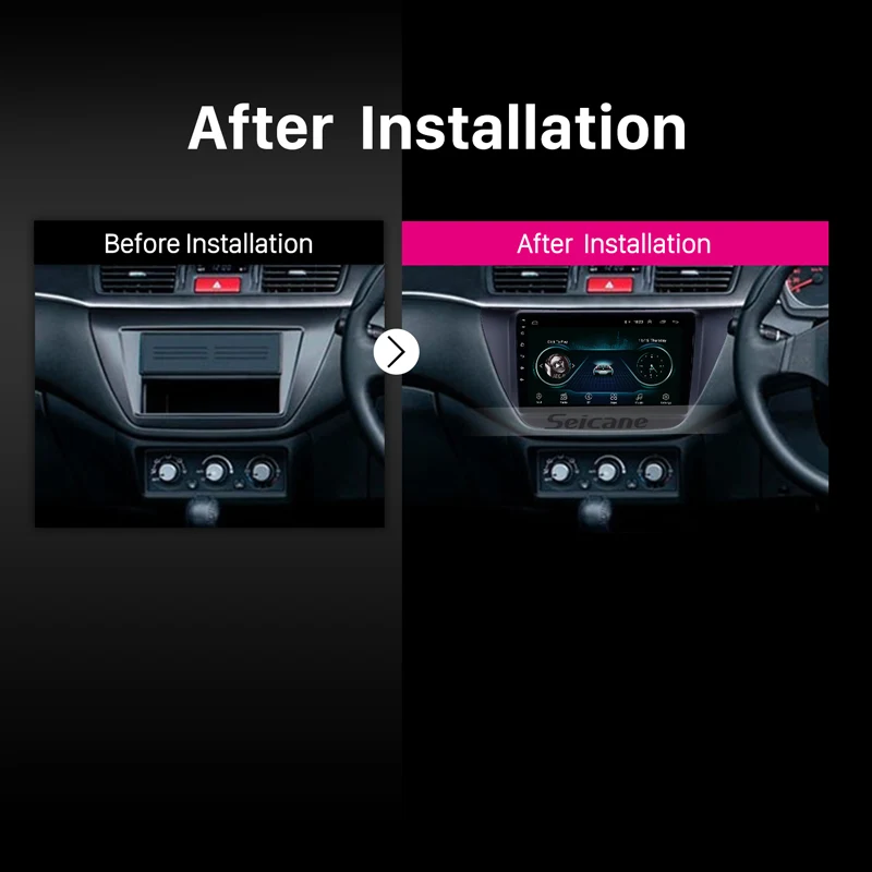 Seicane Android 8.1 2Din 9 inch Car Wifi GPS Multimedia Player For Mitsubishi lancer ix 2006 2007 2008 2009 2010 Including frame Seicane Android 8.1 2Din 9 inch Car Wifi GPS Multimedia Player For Mitsubishi lancer ix 2006 2007 2008 2009 2010 Including frame