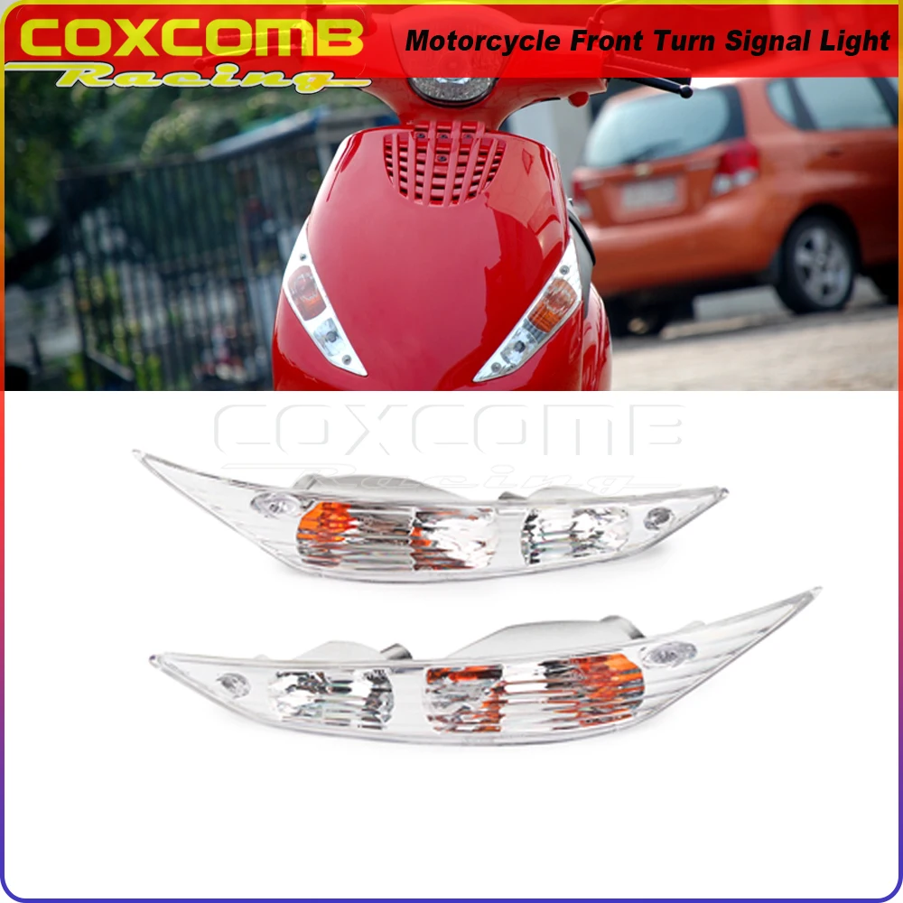 Scooter Indicatore Di Direzione Anteriore Lampada Moto Lampeggiante Luce Per Zip 2 50Cc 100Cc 125Cc Ssl Cc Ac Cat Lc 4 Tempi 1999-Up
