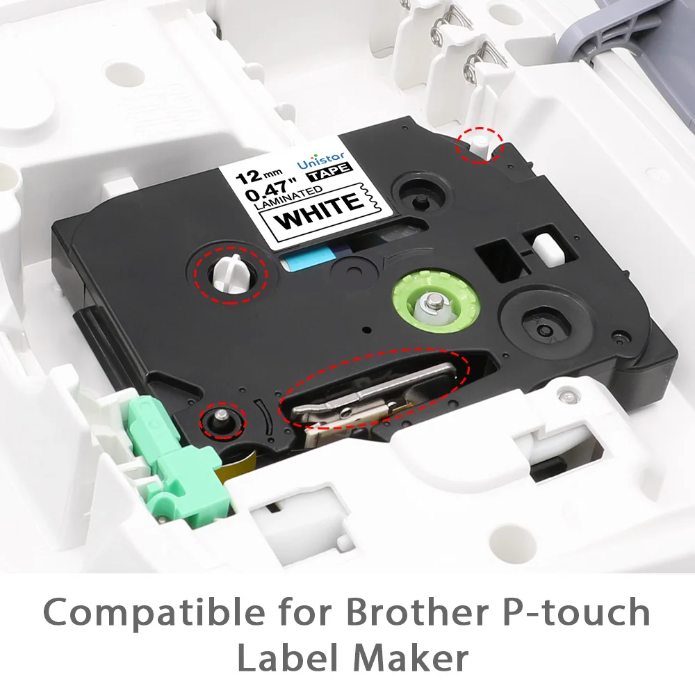Юнистар TZe 231 лента 9 мм/12 мм Совместимость для Brother P touch TZ 335 разноцветный