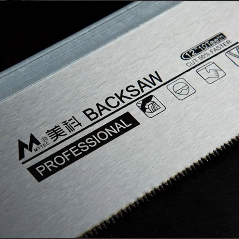 

12/14" Adjustable Wood Miter Box Saw Cutting Grip Back Saw 0/22.5/45/90 Degrees 83XA