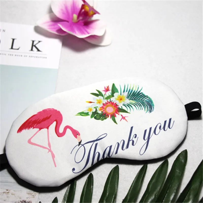 White Flamingo Мультфильм маска для сна милый повязка Мягкая маска для глаз креативный подарок для глаз Путешествия отдыха аппарат для сна глазную повязку затенение маски для глаз - Цвет: White Flamingo