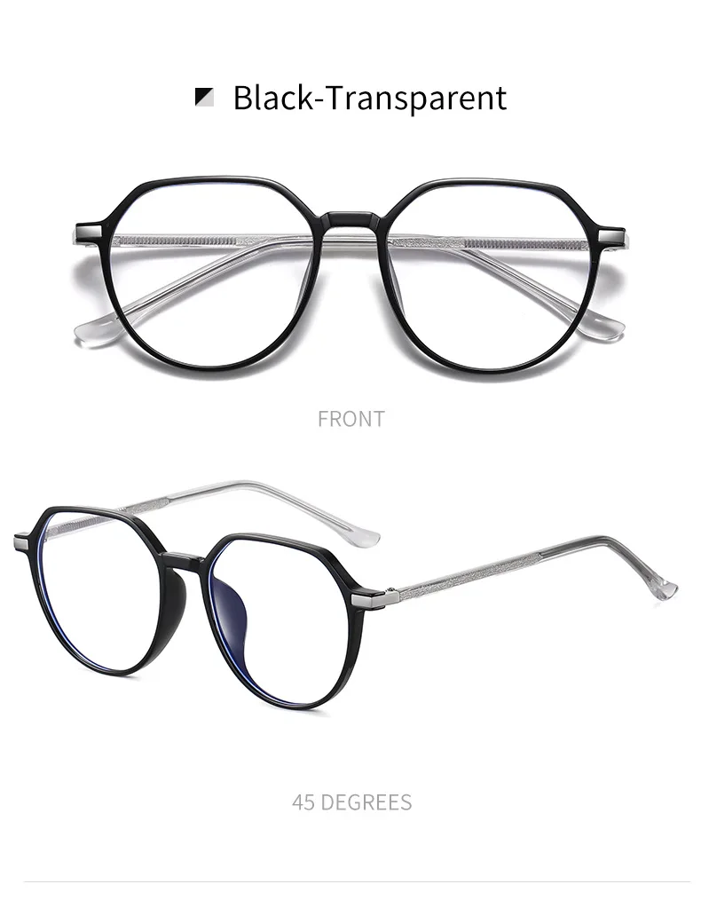blue light lenses WIHODA Unisex Big Size Round Frame TR90 Anti Blue Ray Glasses, Blue Ray Blocking for Computer Glass,Suit for Myopia Frames A0614 glasses to protect eyes from screen