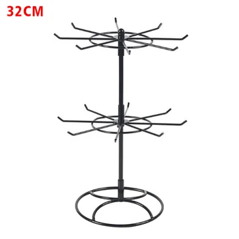 

Home Decor Bracelet Organizer Shop Storage Rack Jewelry Display Stand Dressing Table Metal Gift Double Layers Necklace Earring