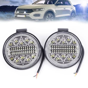 

Round LED Lights 6000K DC9-30V Anti Dust Anti corrosion Set Spotlights Car
