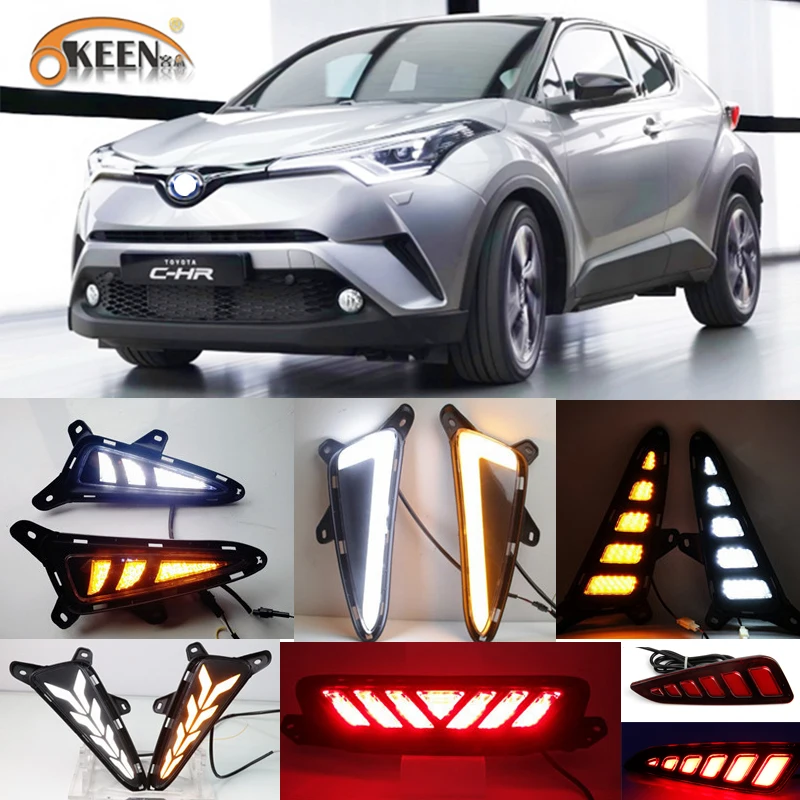 FOR TOYOTA C-HR CHR 2016-2018 REFLECTOR REAR BUMPER TAIL LIGHT BRAKE SIGNAL LAMP
